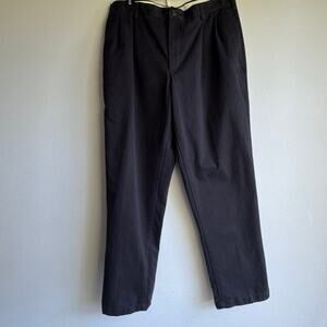 Lands' End Men Traditional Fit Trousers Pants Size 36 Cotton Casual Work Formal